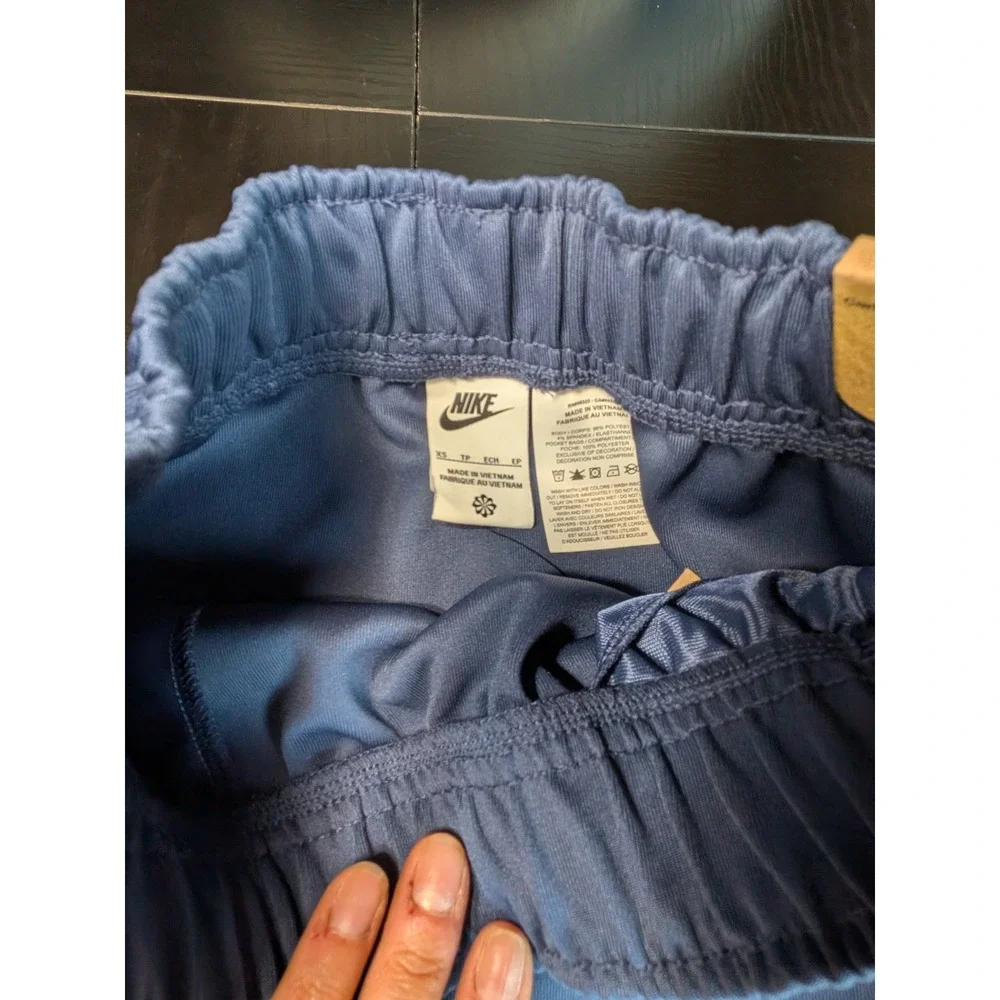 Nike Womens Skirt Blue White Piping Pockets HV2470-410 XS NWT